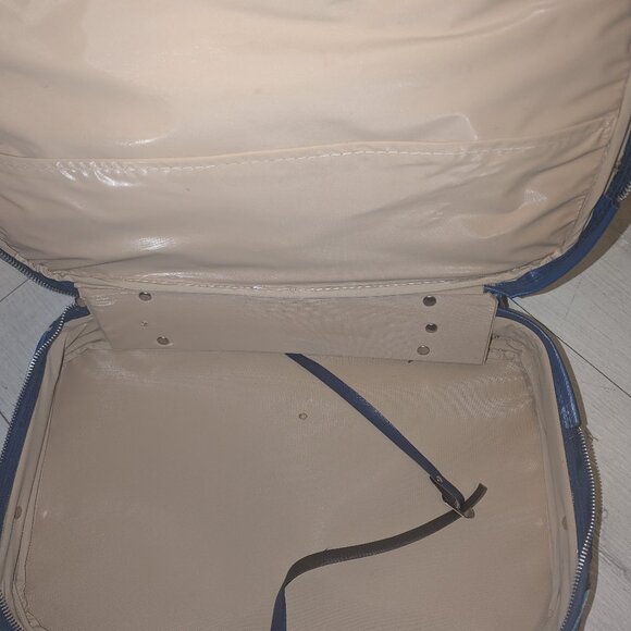 Vintage 70s Floral Bantam Carry-On Suitcase Travel Bag Hippie Boho 10"x16" - Picture 2 of 7